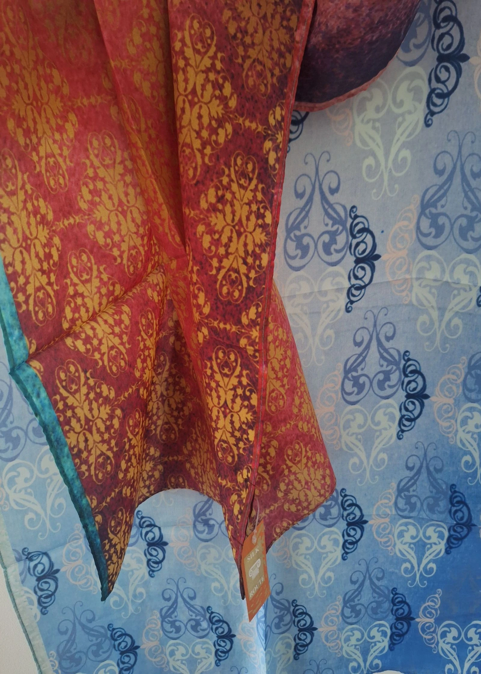Écharpe nova de seda multicolor étnica chique Silk Route – photo 3